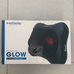 Glow Connected Massage Pillow - Black and Red
